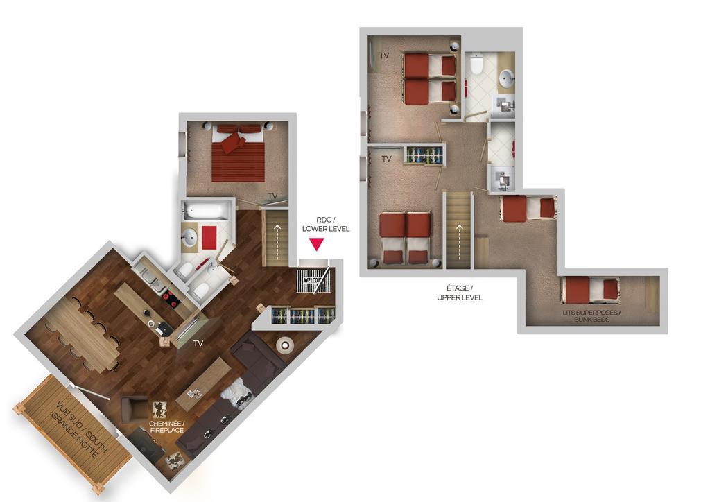 Chalets Montana Planton Tignes Quarto foto